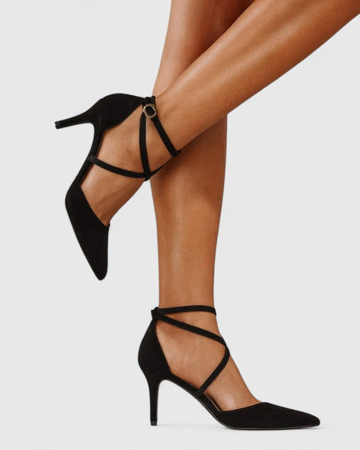 Tacones Mujer Elegantes de Piel y Punta Fina