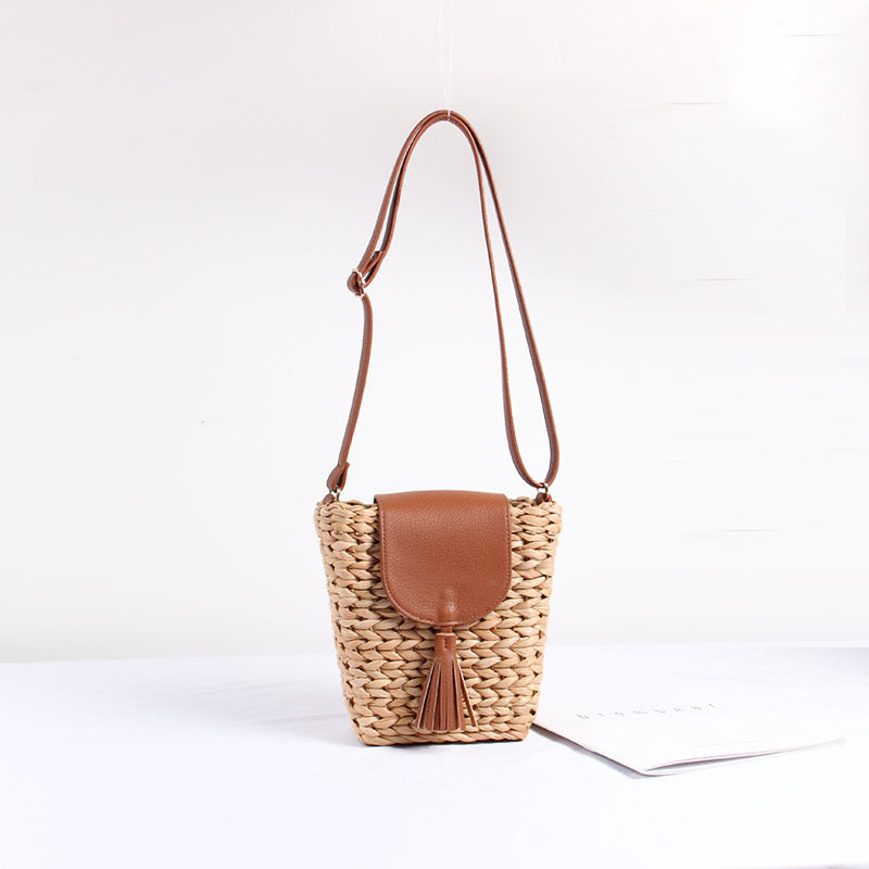 Bolso de mano mujer tejido artesanal ajustable