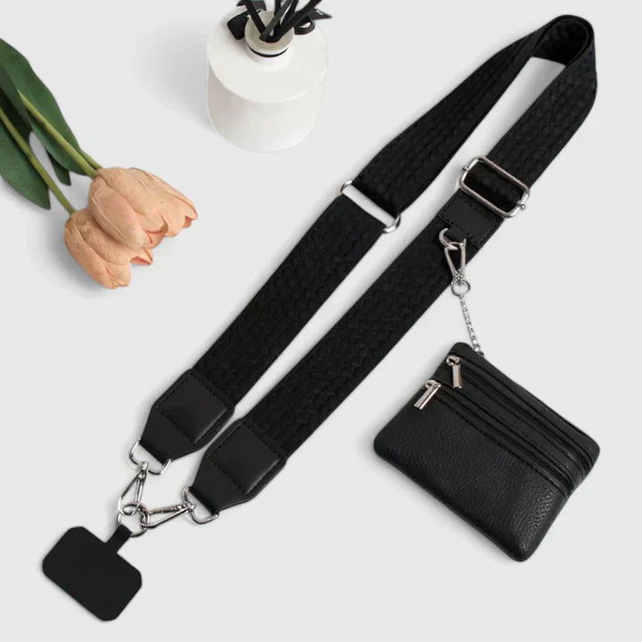 Bolso Bandolera Mujer con Porta Teléfono Diseño Refinado