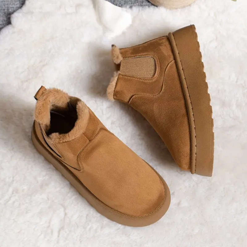 Botas invierno Mujer forradas Punta redonda cómodas