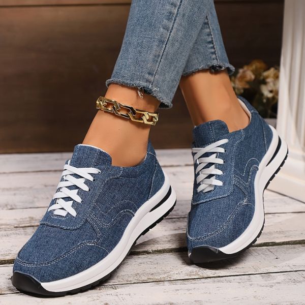 Zapatillas mujer estilo vaquero suela ligera y cómoda