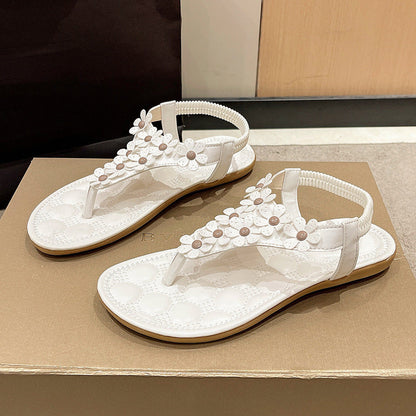 Sandalias Mujer Ortopédicas Detalle Floral Suela Anatómica