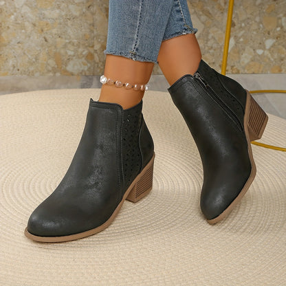 Botines mujer transpirables de piel estilo casual cómodo