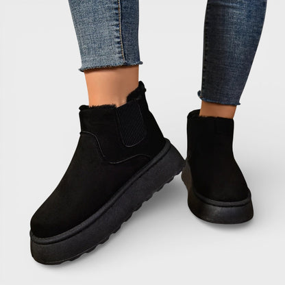 Botines Plataforma Cálidos de Invierno Mujer