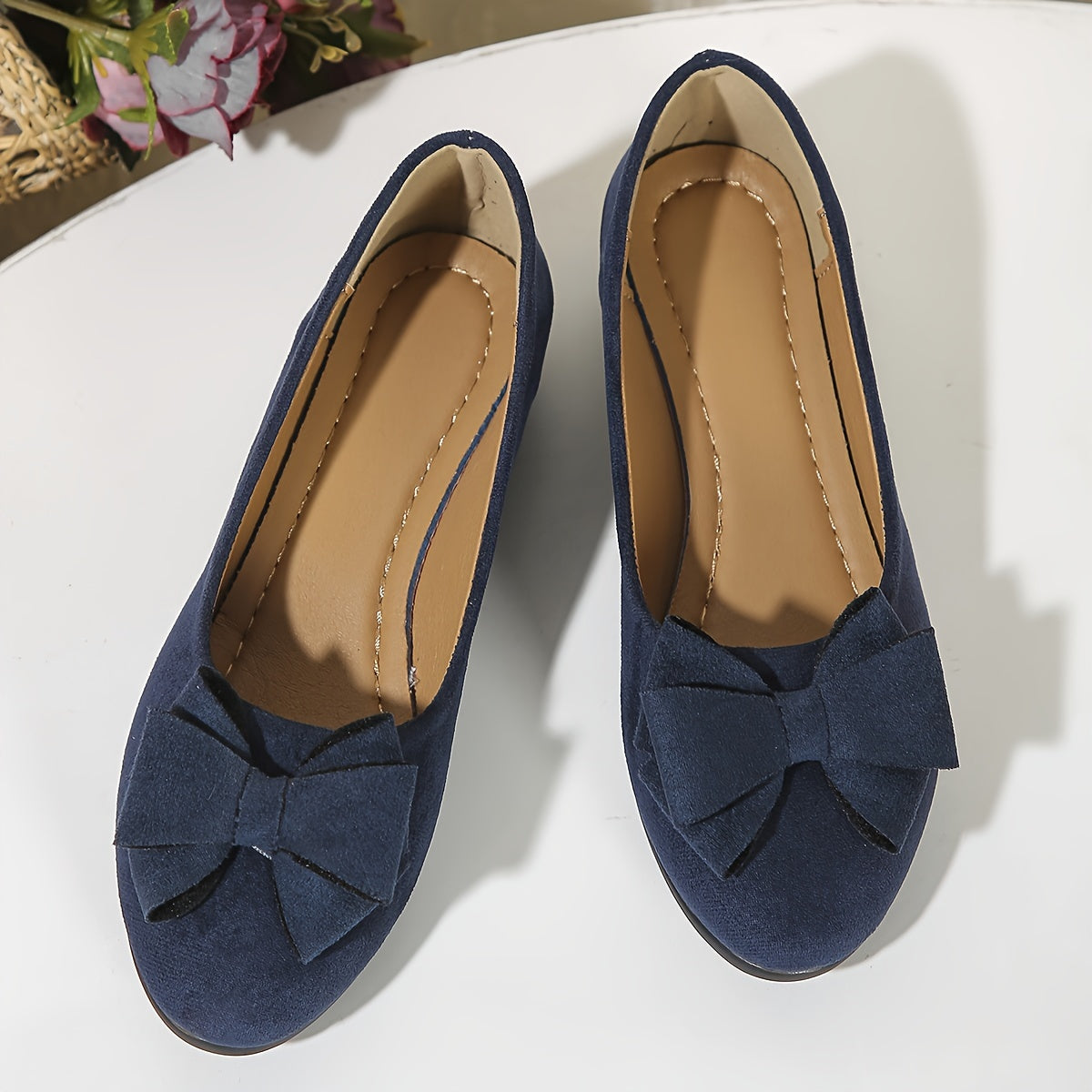 Zapatos planos mujer ortopédicos con lazo plantilla ergonómica