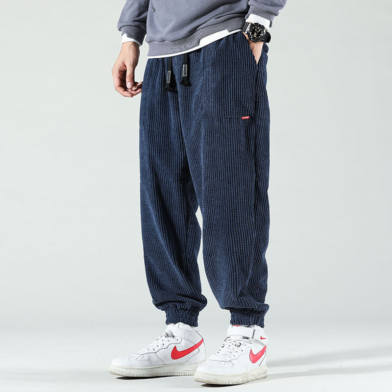 Pantalones pana hombre cómodos corte recto estilo casual - Mavetta