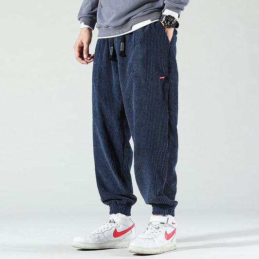 Pantalones pana hombre cómodos corte recto estilo casual - Mavetta