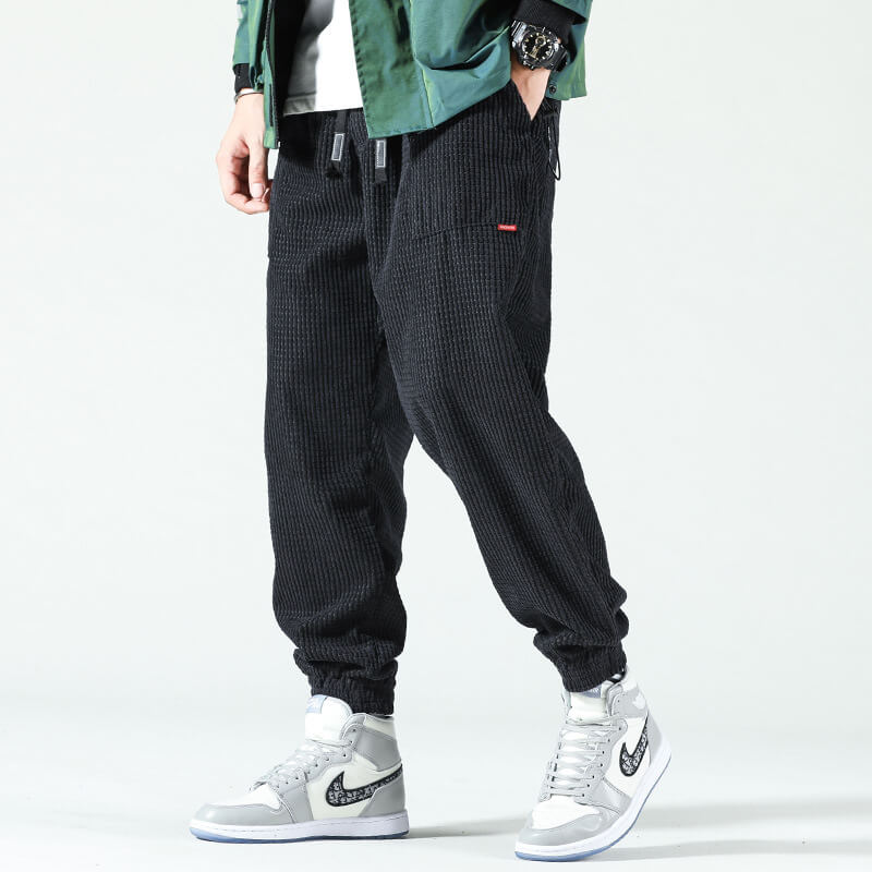 Pantalones pana hombre cómodos corte recto estilo casual