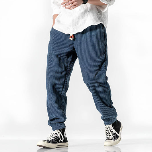 Pantalones Hombre de Pana Textura Acanalada Ajuste Cómodo - Mavetta