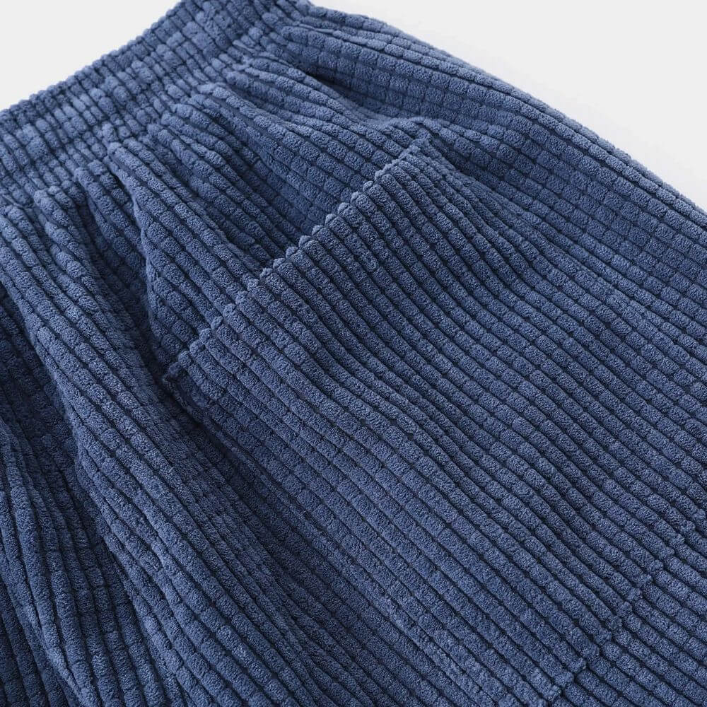 Pantalones Hombre de Pana Textura Acanalada Ajuste Cómodo