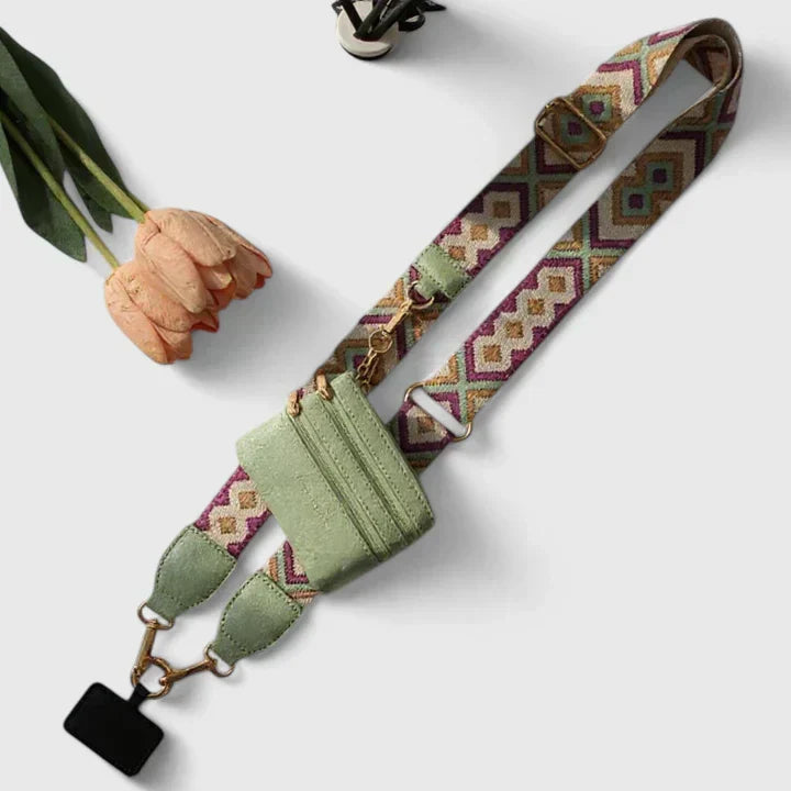 Bolso Bandolera Mujer con Porta Teléfono Diseño Refinado