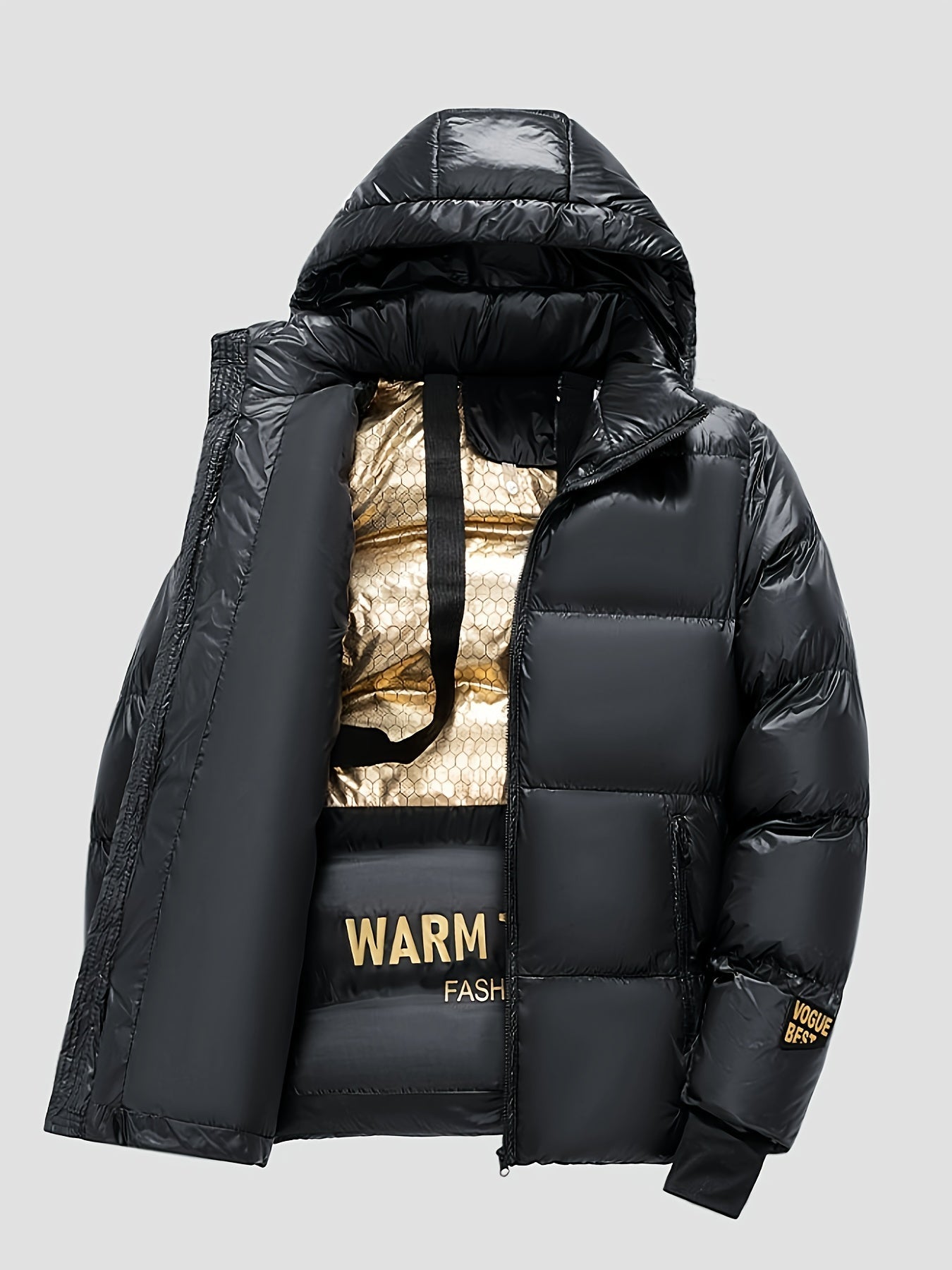 Abrigo Puffer Hombre Invierno Holgado con Capucha - Mavetta