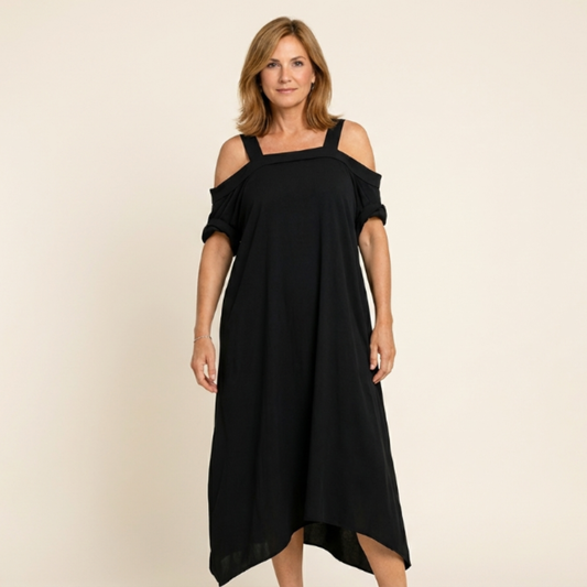 Vestido largo mujer verano hombros descubiertos - Mavetta