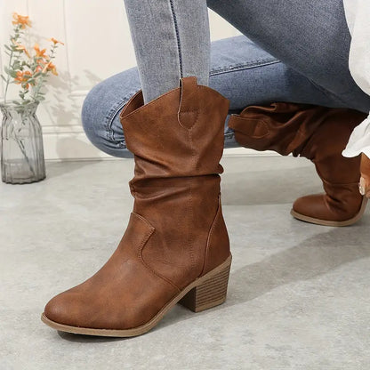 Botas Mujer de Cuero con Diseño Elegante