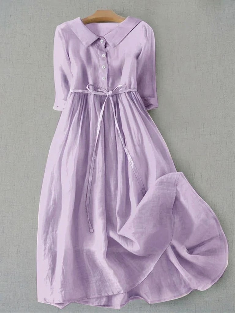 Vestido Ligero Mujer Estilo Clásico