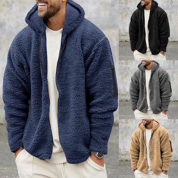 Chaqueta Hombre de Forro Polar con Capucha Ajuste Regular - Mavetta