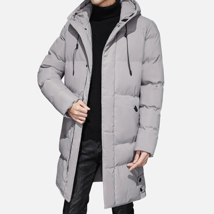 Chaqueta Hombre Acolchada Larga Invierno con Capucha - Mavetta