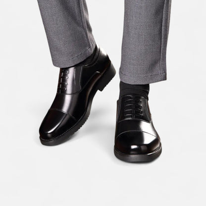 Zapatos Casual Hombre de Piel con Cordones Finos