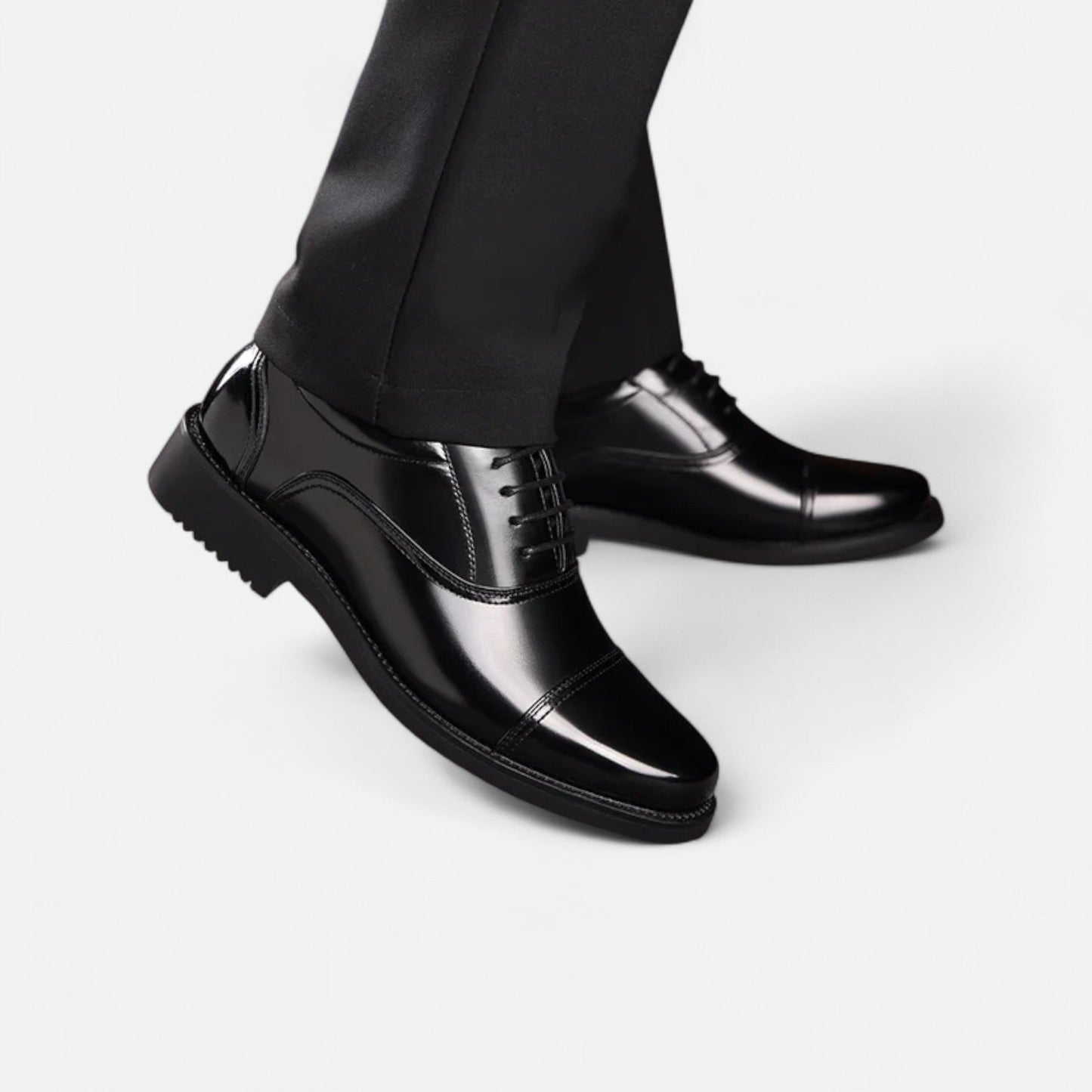 Zapatos Casual Hombre de Piel con Cordones Finos