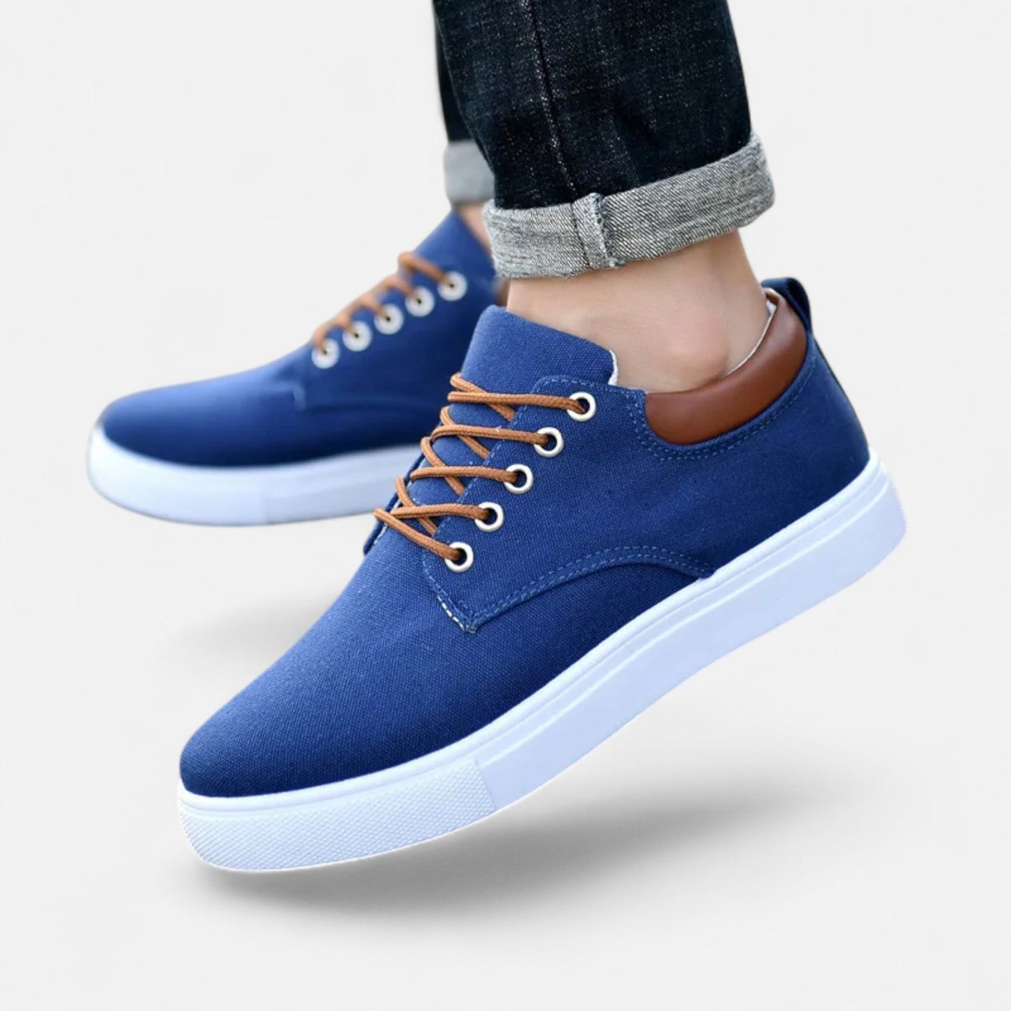 Zapatillas Hombre de Lona Suela Antideslizante Invierno