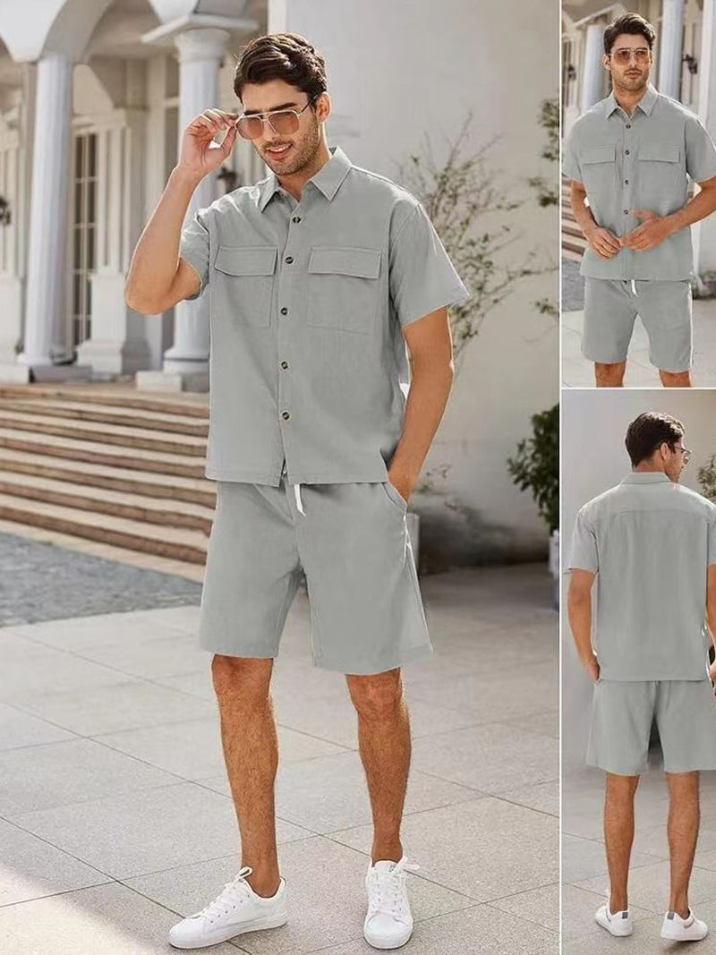 Conjunto Veraniego Hombre Camiseta Algodón y Pantalón Corto - Mavetta