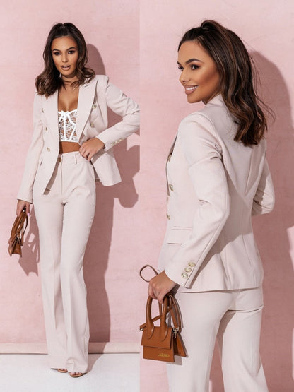 Blazer Mujer Moderno Ajuste Slim Verano