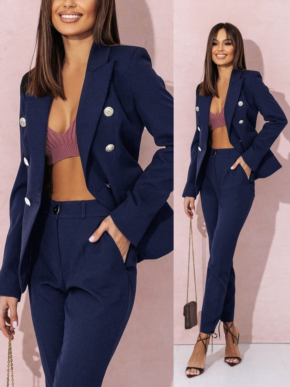 Blazer Mujer Moderno Ajuste Slim Verano