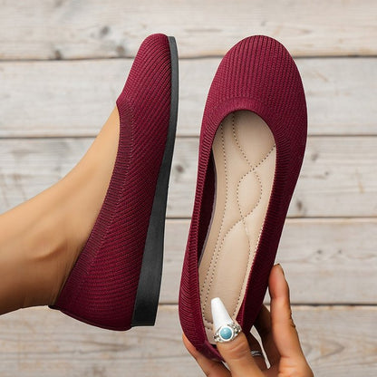 Zapatos ortopédicos mujer sin cordones diseño cerrado planos