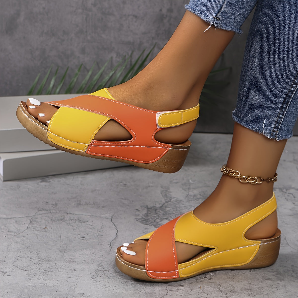 Sandalias Mujer Diseño Casual Plantilla Acolchada Comodas