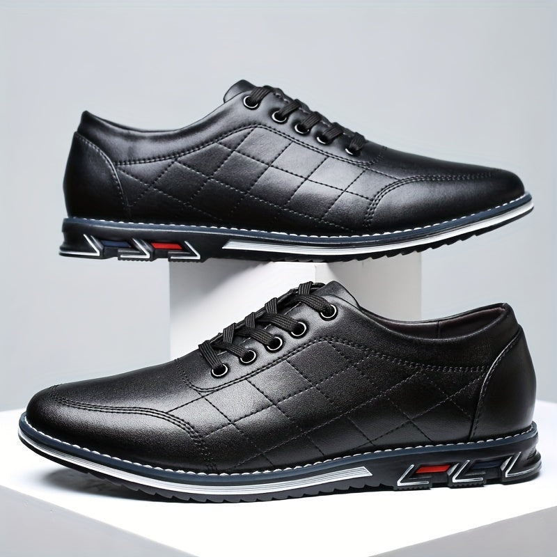 Zapatos Vestir Hombre Piel Sintetica Cordones Suela Goma