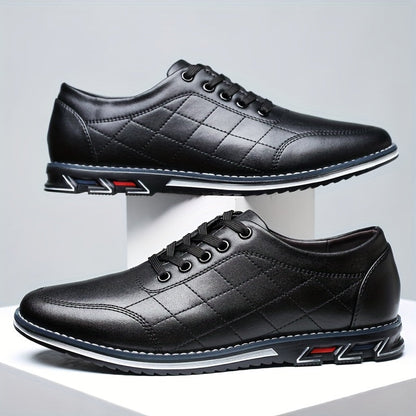 Zapatos Vestir Hombre Piel Sintetica Cordones Suela Goma