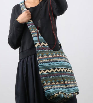 Bolso bandolera mujer de tela estampado bohemio mandala