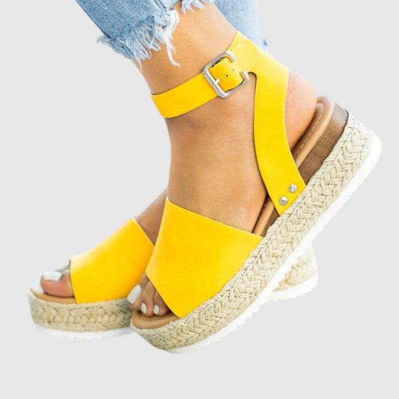 Sandalias Mujer Plataforma Alta Diseño Elegante