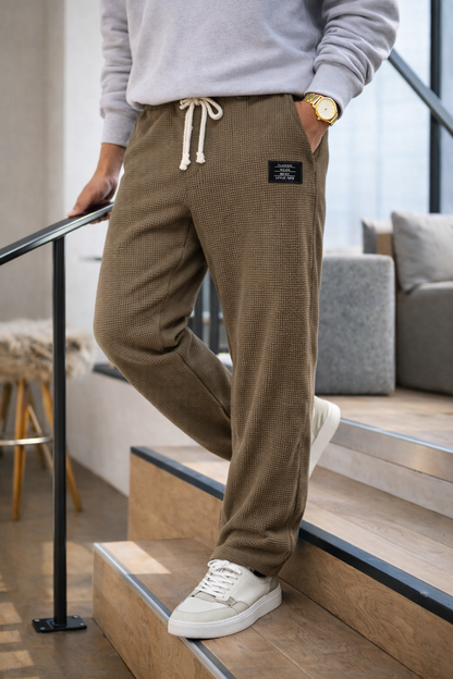 Pantalones Hombre Anchos Comfortfit Elasticos
