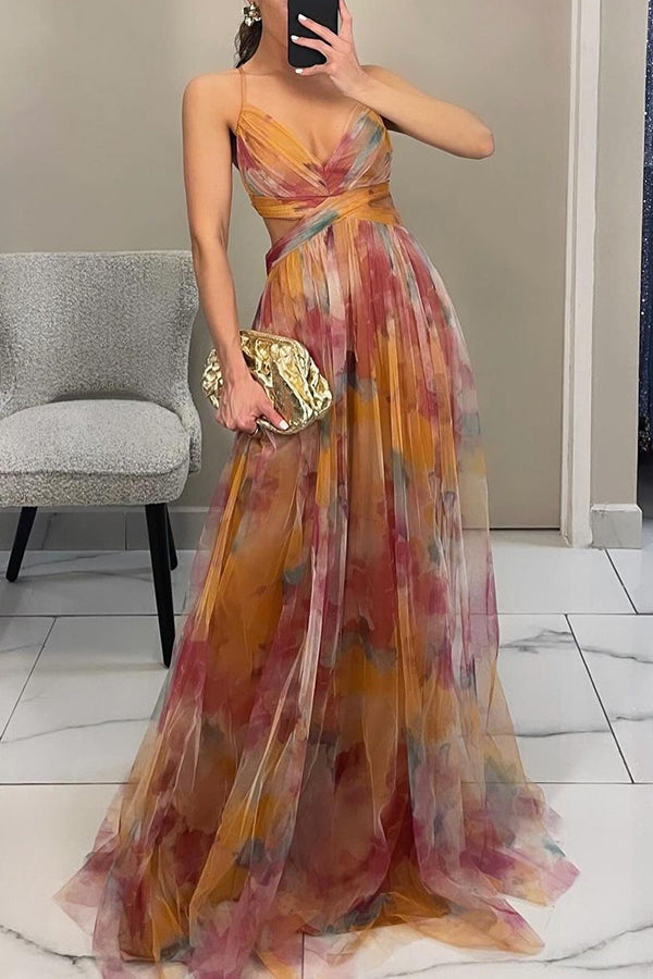 Vestido largo mujer de tela floral ajustado
