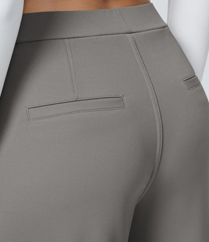 Pantalones Mujer Talle Alto Pierna Ancha Corte Amplio