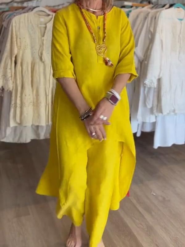 Conjunto Mujer Loungewear Túnica Oversize y Pantalón Cómodo