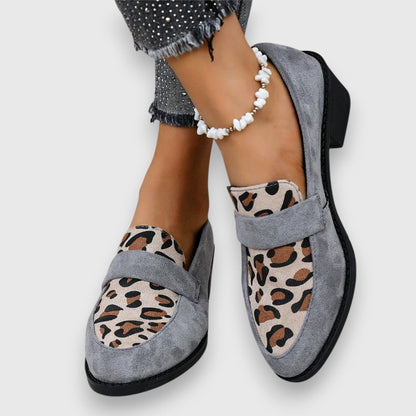 Mocasines Mujer Comodos Estampado Animal Ajuste Clasico