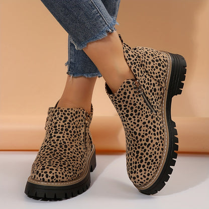 Botines Mujer Ortopédicos Suela Ergonómica Estampado Animal