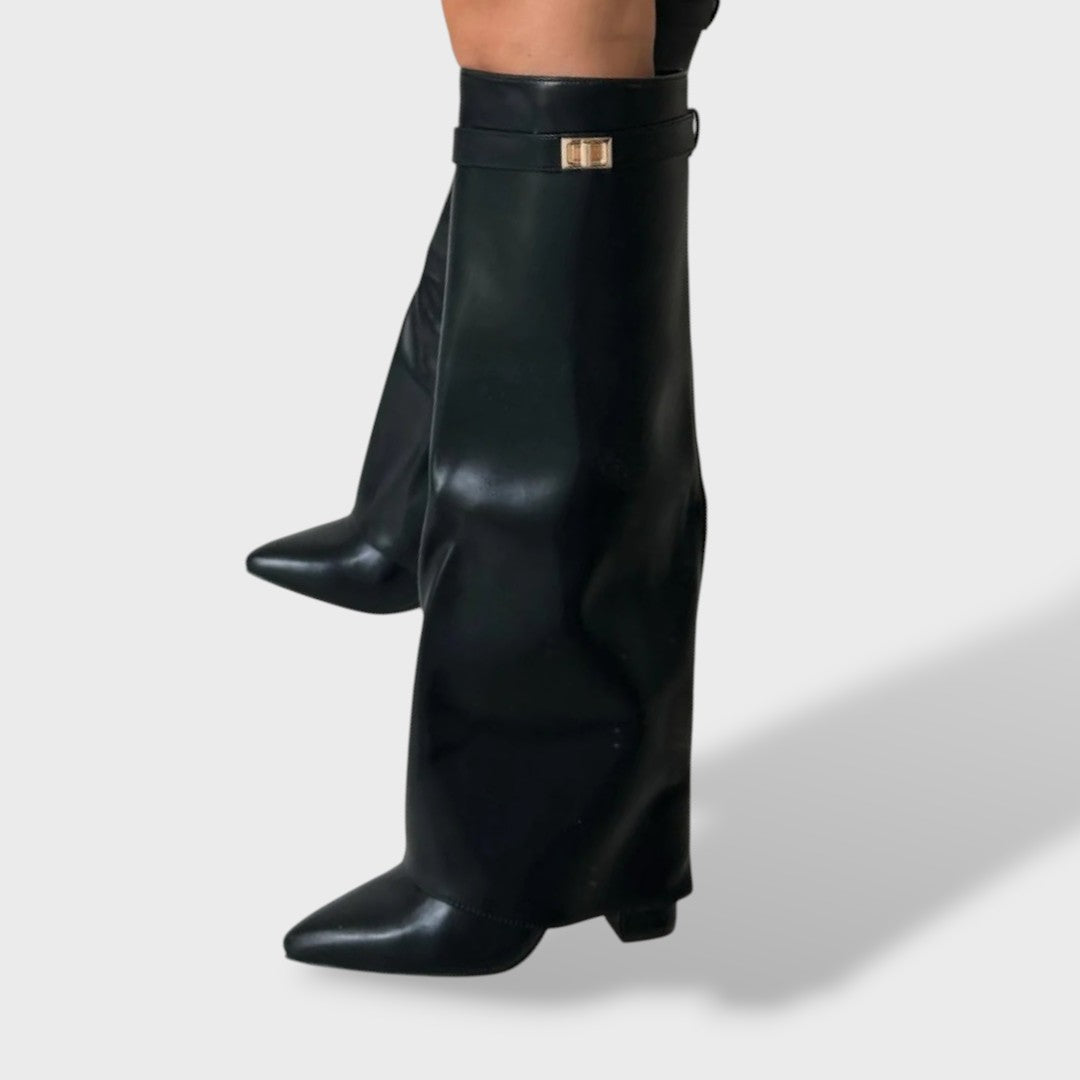 Botas Altas Mujer de Ante Clásicas Elegantes