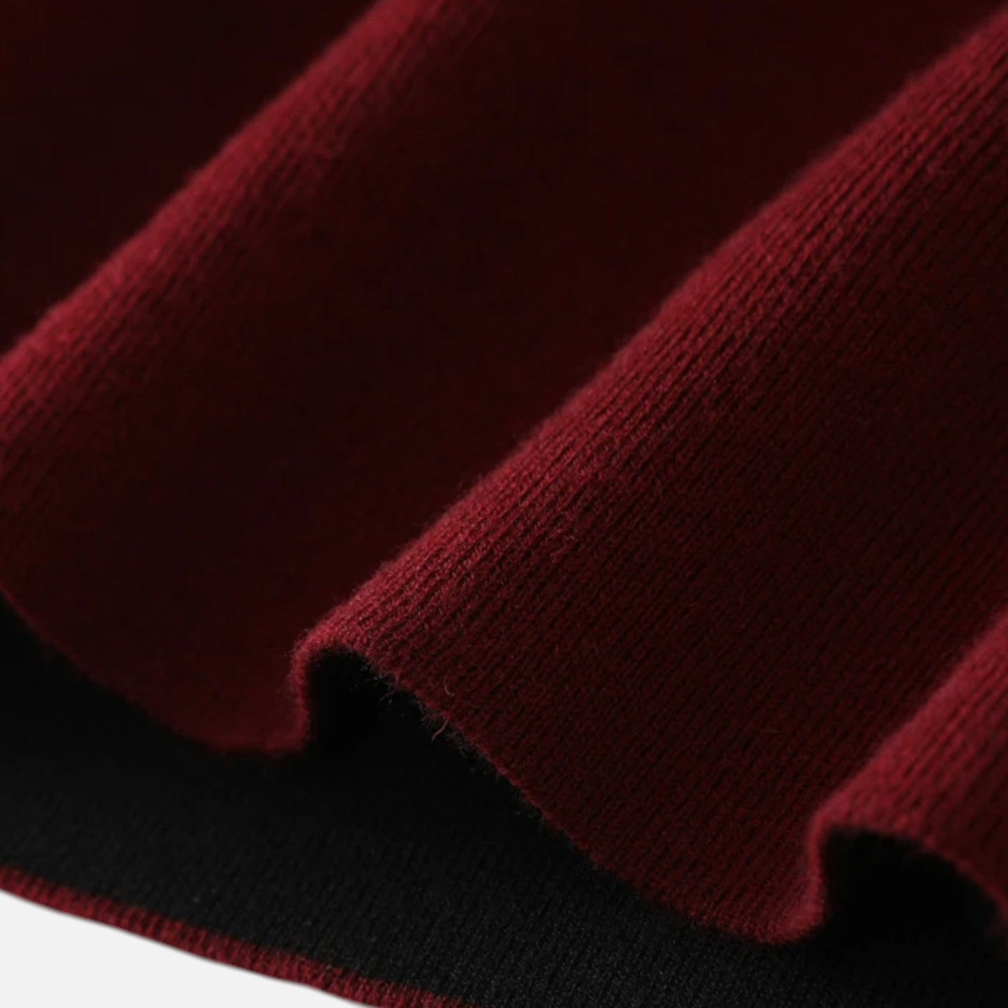 Suéter Hombre Lana Merino Media Cremallera Cuello Semi Alto