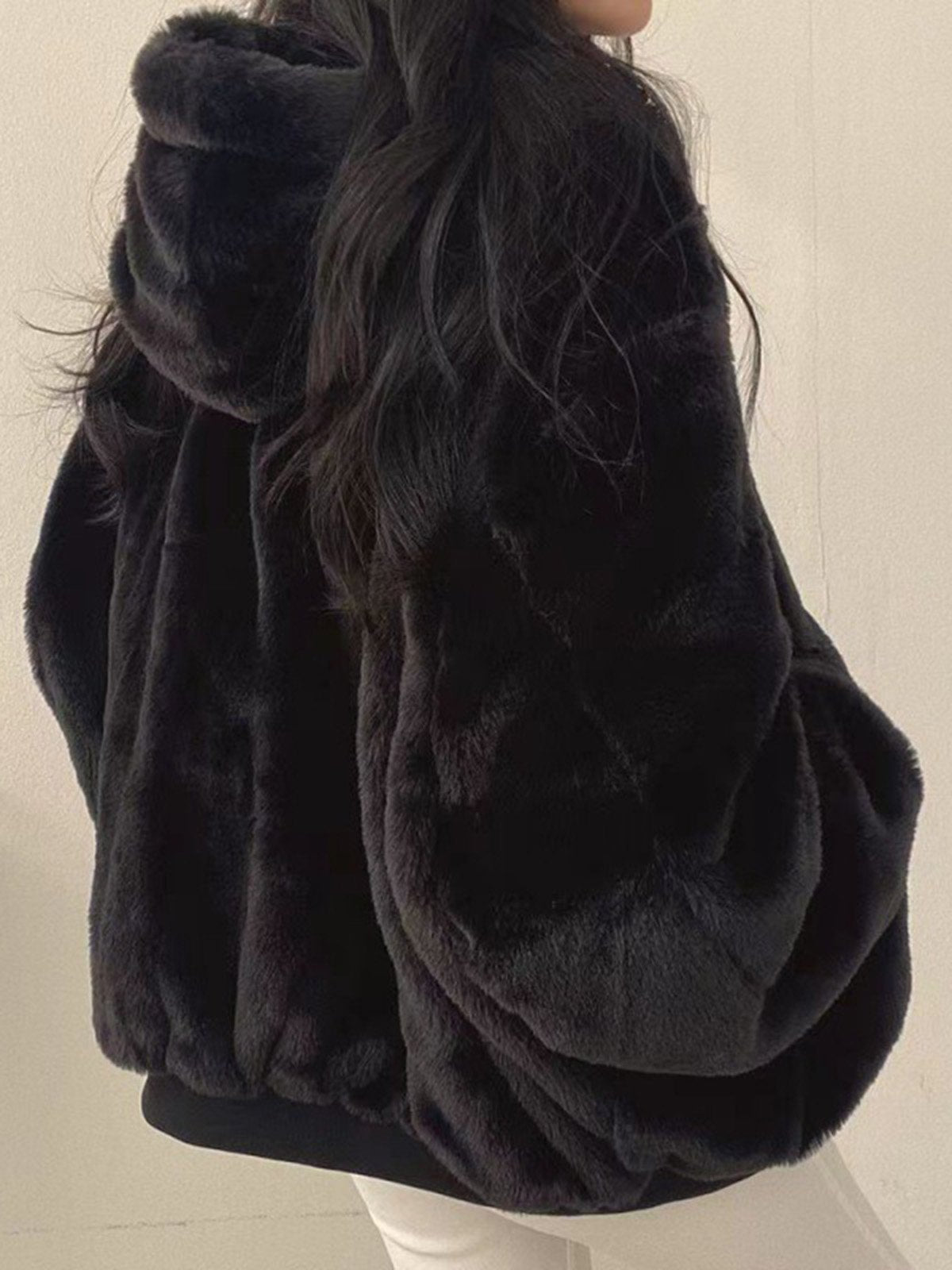 Abrigo Invierno Mujer Oversize Cremallera