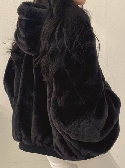 Abrigo Invierno Mujer Oversize Cremallera