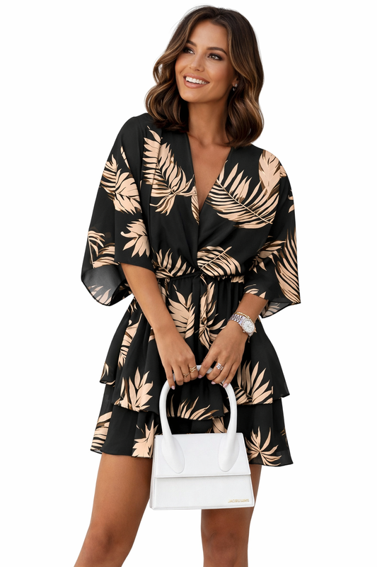 Vestido Corto Mujer Estampado Floral Ajustado - Mavetta