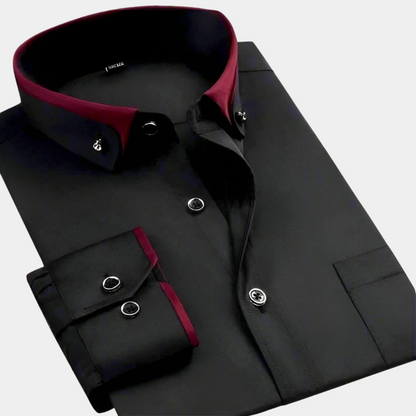 Camisa hombre formal manga larga versátil y casual