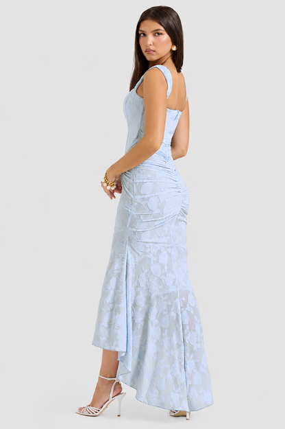Vestido largo Mujer de encaje sin mangas