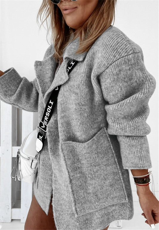 Cárdigan Mujer de Punto Suave con Mangas Oversize - Mavetta