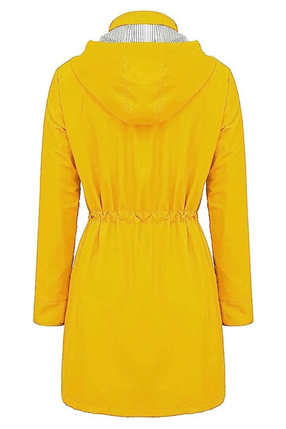Chaqueta ligera mujer con capucha y cordón ajustable