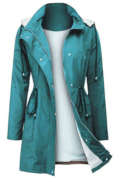Chaqueta ligera mujer con capucha y cordón ajustable
