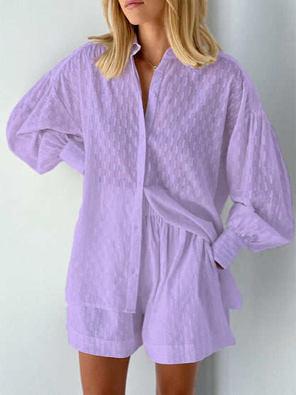 Conjunto Veraniego Mujer Blusa Fluida y Short Ligero